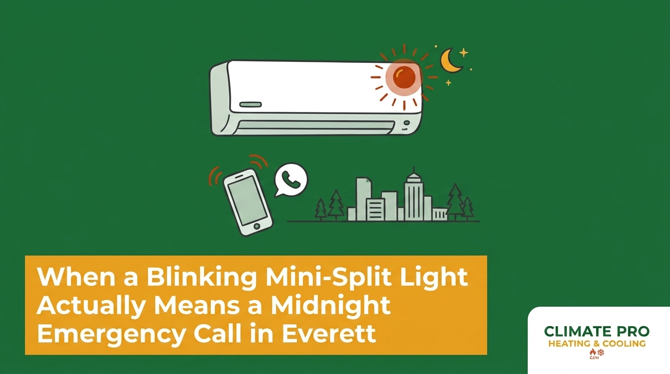 When a Blinking Mini-Split Light Actually Means a Midnight Emergency Call in Everett — featured image